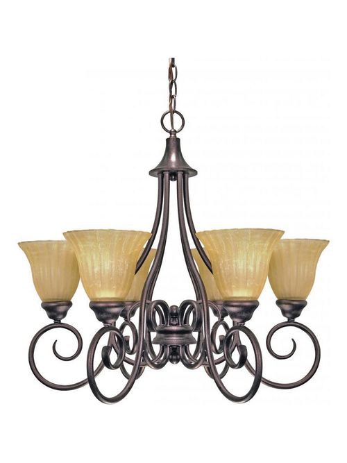 Product image for SATCO 60/010 MOULAN 6 LT CHANDELIER