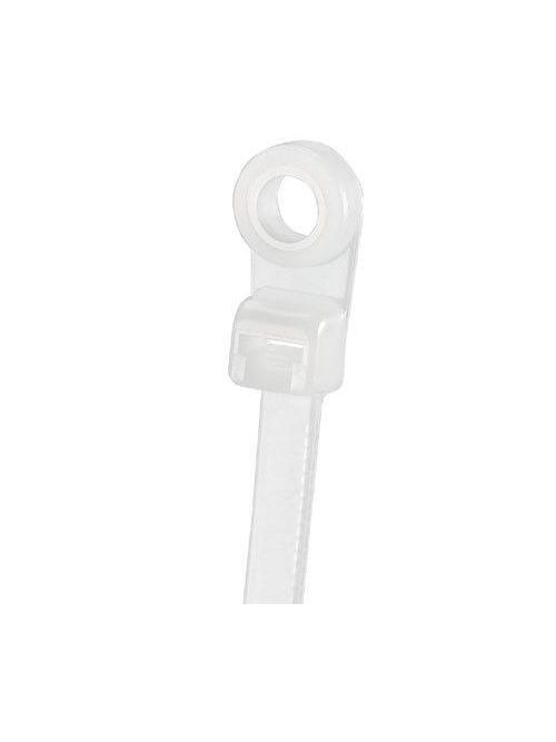 Pan-Ty® locking clamp tie, standard cross section, #10 (M5) screw, 7.9 (201mm) length, nylon 6.6, natural, standard package. Pan-Ty® locking clamp tie, standard cross section, #10 (M5) screw, 7.9 (201mm) length, nylon 6.6, natural, standard package.