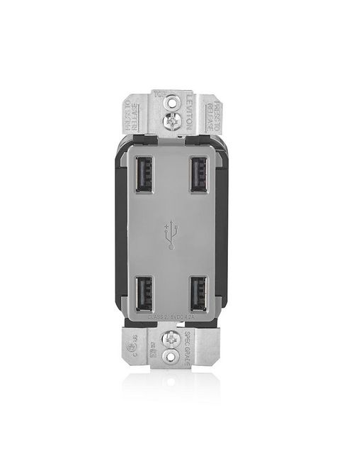 LEV USB4P-GY 4 PORT USB DEVICE GRAY LEV USB4P-GY 4 PORT USB DEVICE GRAY
