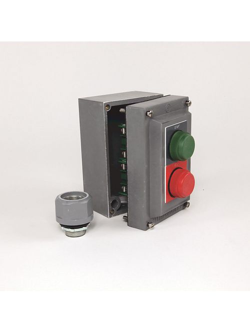 Allen Bradley 800R-2HAM4TL 3-13/16 x 3-31/32 x 7-1/32 Inch Stainless Steel NEMA 4/4X/13 Push Button Control Station Allen Bradley 800R-2HAM4TL 3-13/16 x 3-31/32 x 7-1/32 Inch Stainless Steel NEMA 4/4X/13 Push Button Control Station