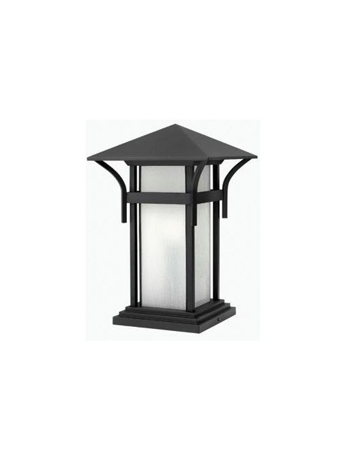 Product image for Harbor 1 Light Large Pier Mount Lantern - Satin Black
