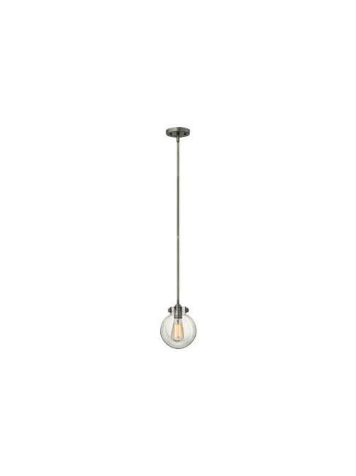 Product image for Congress 1 Light Globe Pendant - Antique Nickel w/ Clear Glass