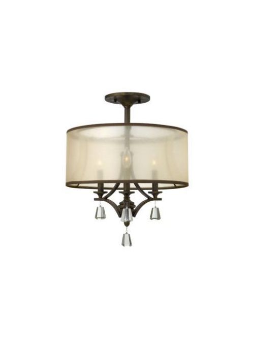 Product image for Mime 3 Light Medium Flush Mount - French Bronze