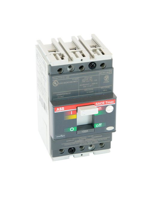 Product image for ABB T1N100DL MCS T1N 100A 3P UL