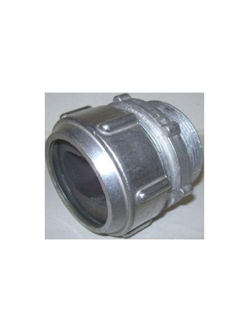 M&W Electrical Manufacturing HN-23B 1-1/4 Inch Aluminum Die-Cast Chrome Plated Hex Nut Watertight Connector