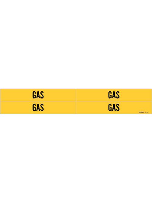 BRADY 7119-4 Pipe Mkr,B946,S-4,Yw,G BRADY 7119-4 Pipe Mkr,B946,S-4,Yw,G