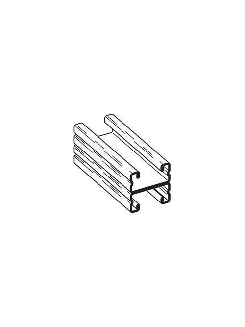 Product image for B-Line Series B56A-120Glv 120 x 1-5/8 x 13/16 Inch 16 Gauge Galvanized Stainless Steel Channel