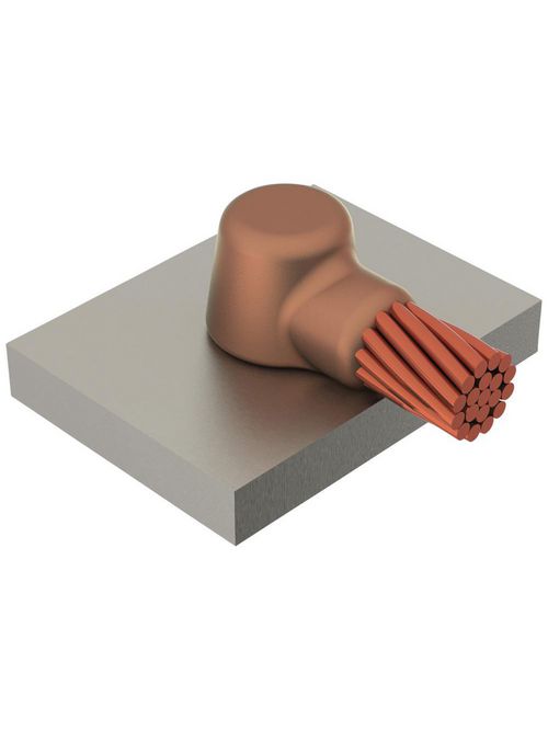 Erico HAA1L 4 AWG Steel Cable to Horizontal Surface Mold Erico HAA1L 4 AWG Steel Cable to Horizontal Surface Mold