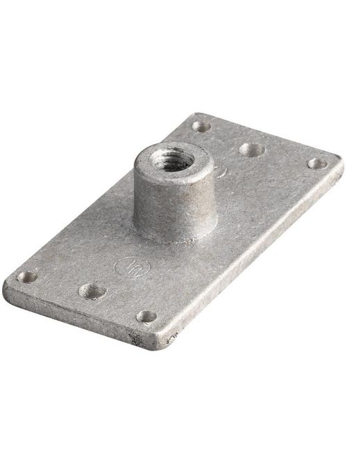 Product image for Erico LPA34058 Air Terminal Base, Horizontal Bond, Imperial Thread, Aluminum, 5/8 UNC Thread