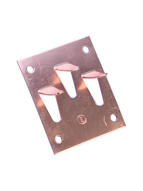 Product image for Erico LPC535 Crimp Bonding Plate, Copper, 3 in² Min Contact Area