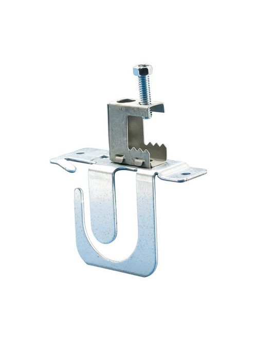 Product image for Caddy MCS101BC MC/AC Cable Support Bracket w/ Spring Steel Beam Clamp, 10-3 to 8-3 MC/AC, 7 Cable, 1/8"-1/2" Flange
