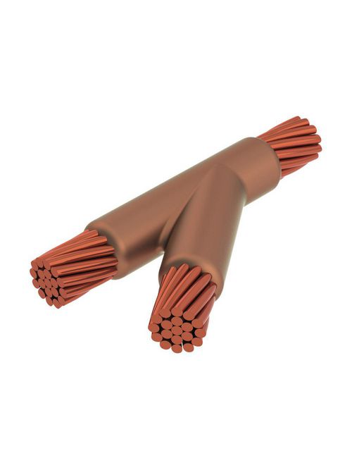 Product image for Erico YRC2G2GRH Cable to Cable, YR, 2/0 Concentric, 0.418" Conductor 1 OD, 2/0 Concentric, 0.418" Conductor 2 OD