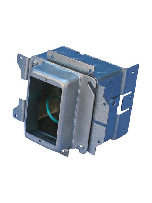 Product image for Caddy A1SF3G Caddy All-in-One Stud-Mounted With Removable Mud Ring, 1 Gang, w/Ground, 1-1/4" Drywall, 3-5/8"