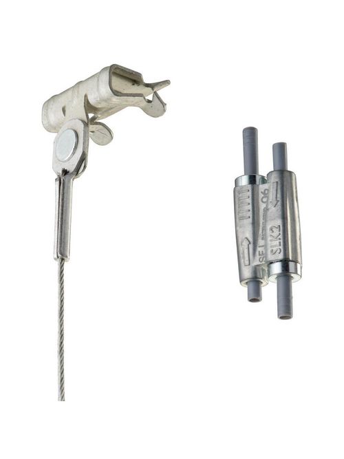 Product image for Caddy SLK15L34H24 Caddy Speed Link SLK with Hammer-On Flange Clip, 1.5mm Wire, 9.9' Length, 1/8"-1/4" Flange