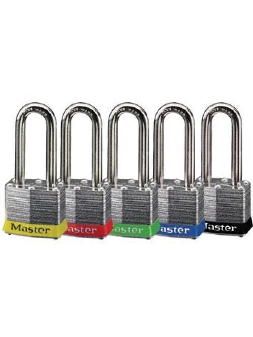 Product image for Ideal 44-911 Padlock 2" Hasp Clearance, 9/32 Hasp Dia. w/Yellow Bumper