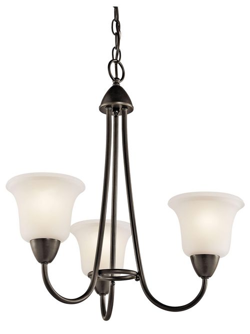 Product image for Kichler 42883OZ Nicholson™ 3 Light Chandelier Olde Bronze®