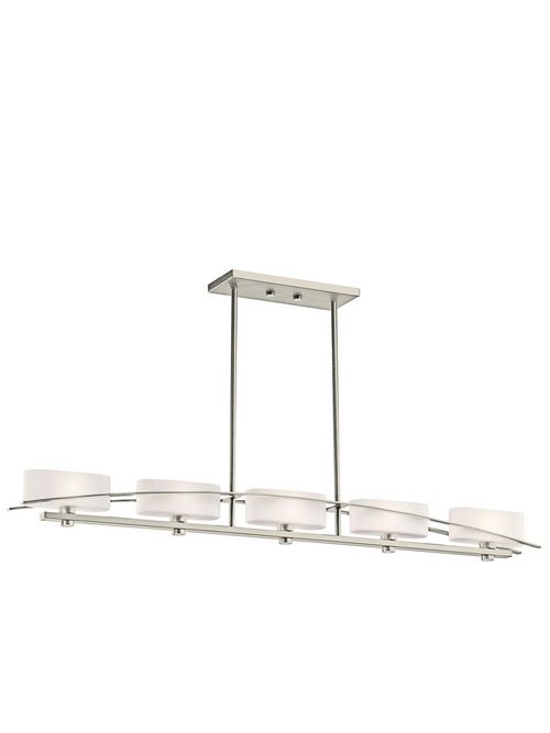 Product image for Kichler 42018NI Linear Chandelier 5Lt