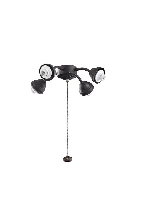 Product image for Kichler 350102DBK 4 Light Bent Arm Fit