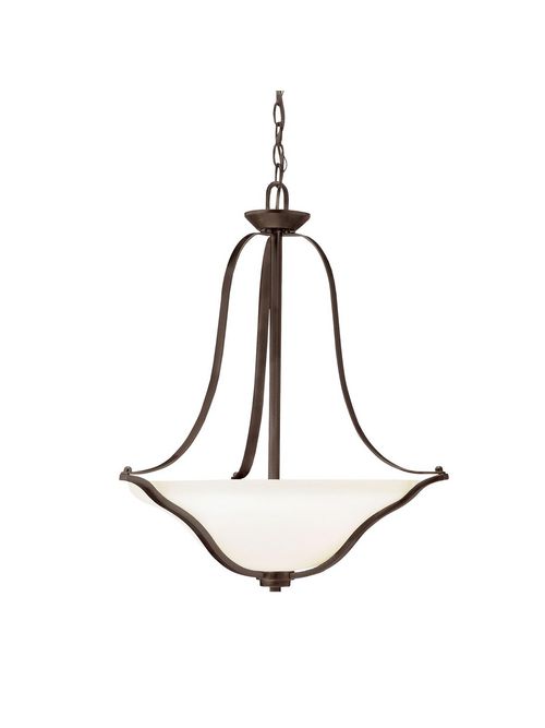 Product image for Kichler 3384OZ Langford™ 3 Light Inverted Pendant Olde Bronze®