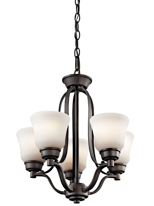 Product image for Kichler 1788OZ Langford™ 5 Light Mini Chandelier Olde Bronze®