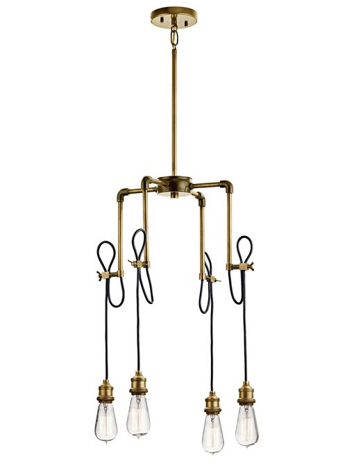 Product image for Kichler 43587NBR Mini Chandelier 4Lt