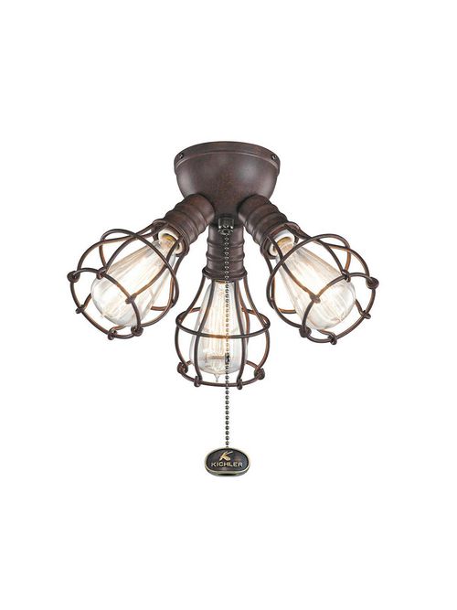 Product image for Kichler 370041TZ Industrial 3 Light Fi