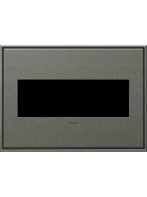 Product image for Pass & Seymour AWC3G-BP4 3-Gang 2-Module Wall Plate - Burnished Pewter