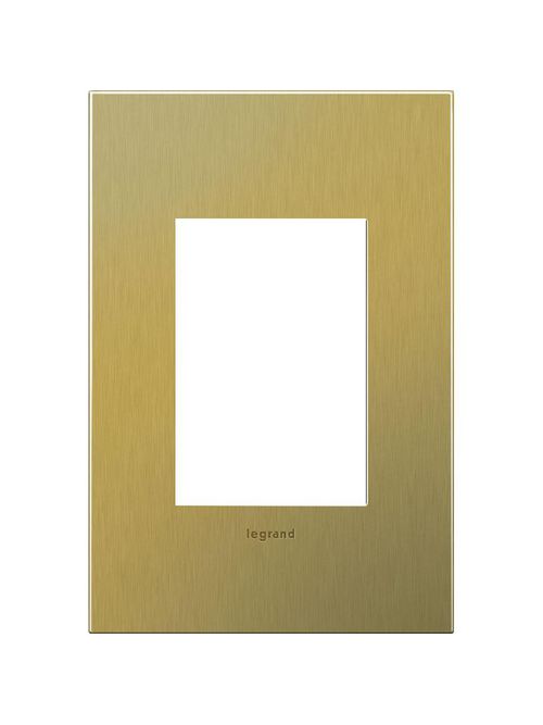 Product image for Pass & Seymour AWC1G3-BB4 1-Gang 3-Module Wall Plate - Brushed Brass