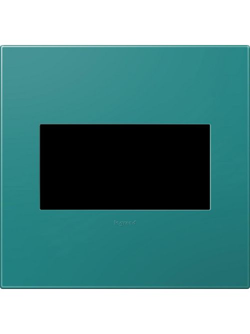 Product image for Pass & Seymour AWP2G-TB4 2-Gang 2-Module Wall Plate - Turquoise Blue