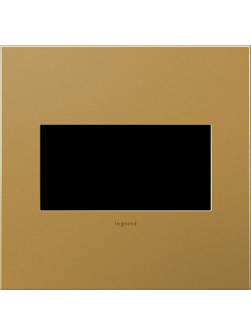 Product image for Pass & Seymour AWC2G-SB4 2-Gang 2-Module Wall Plate - Satin Bronze