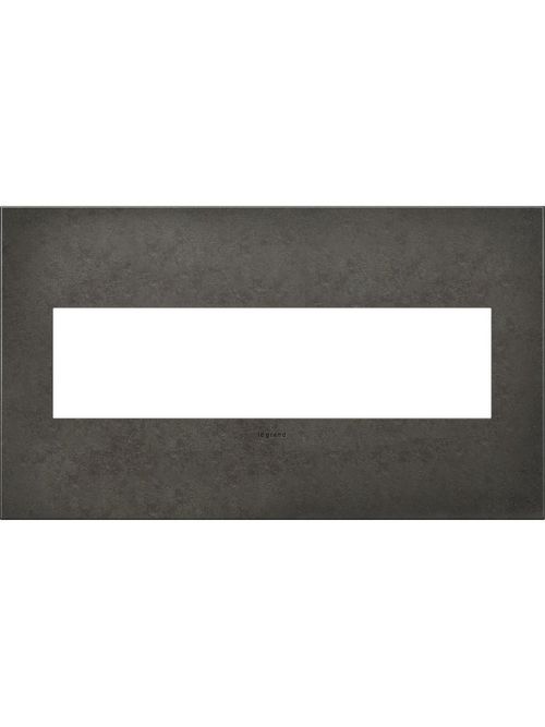 Product image for Pass & Seymour AWC4G-DP4 4-Gang 2-Module Wall Plate - Dark Burnished Pewter