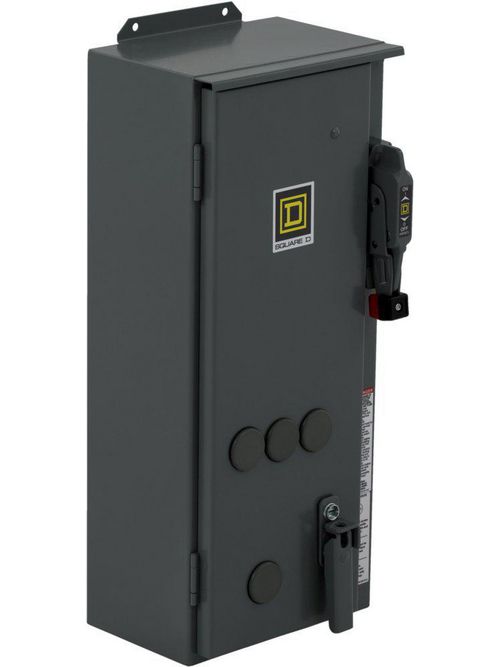 Product image for Square D 8538SGA23V02S 110/120 VAC 200 Hp 3-Pole NEMA 12 Full Voltage Non-Reversing Combination Starter