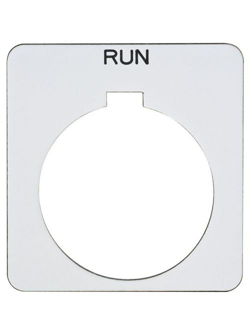 Product image for Square D 9001KN224WP 30 mm Push Button Legend Plate