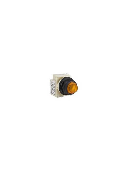 Square D 9001SKP1LYY31 30 mm 120 VAC Yellow Lens Plastic Bezel LED Standard Round Pilot Light