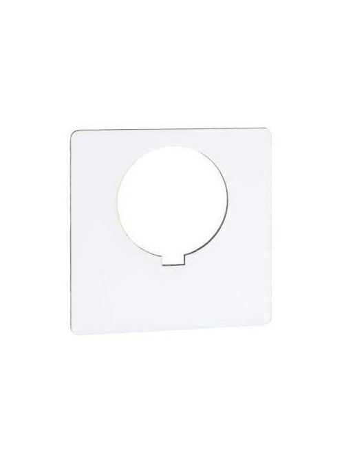 Product image for Square D 9001KN700SP 2.5 Inch Plastic Black Blank Square Push Button Standard Legend Plate