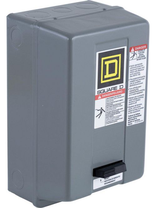 Product image for Square D 8536SBG2V81CF4P1T 480/120 VAC 18 Amp 5 Hp 3-Pole NEMA 1 Full Voltage Non-Reversing Magnetic Starter