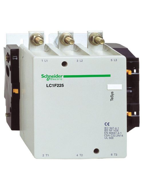 Product image for Square D LC1F330U7 600 VAC 330 Amp 3-Pole 1NO Panel Mount Full Voltage Non-Reversing IEC Contactor