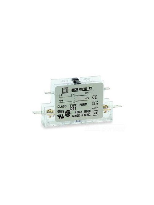 Square D 9999D11Y237 600 VAC 5 Amp 1NO 1NC Auxiliary Contact