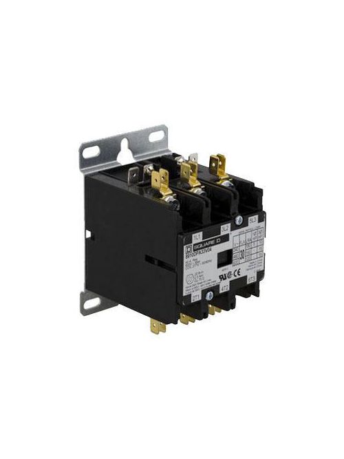 Product image for Square D 8910DPA53V02Y244 110/120 VAC 50 Amp 3-Pole NEMA 1 Non-Reversing Definite Purpose Contactor