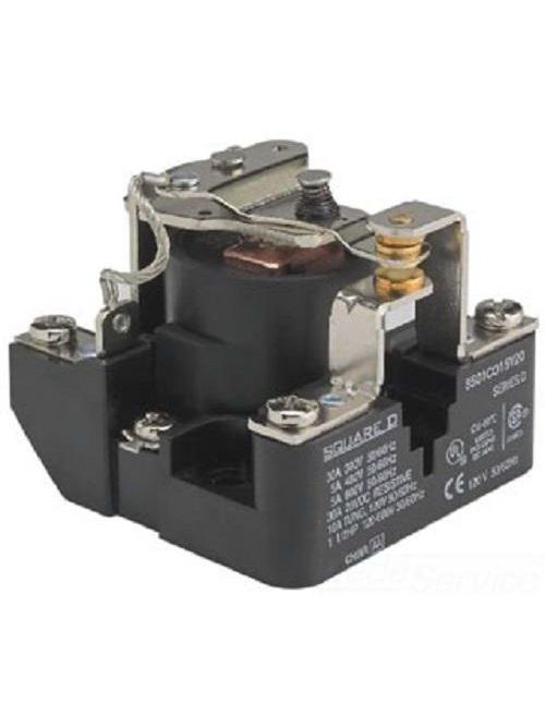 Product image for Square D 8501XO11V03 220 VAC 240 VAC 10/5 Amp 2-Pole 1NO 1NC Panel Mount AC Operated Control Relay