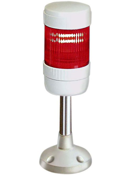 Square D XVPC34W 50 mm 250 Volt 7 W Red Steady Lens Unit with Off White Clamping Ring