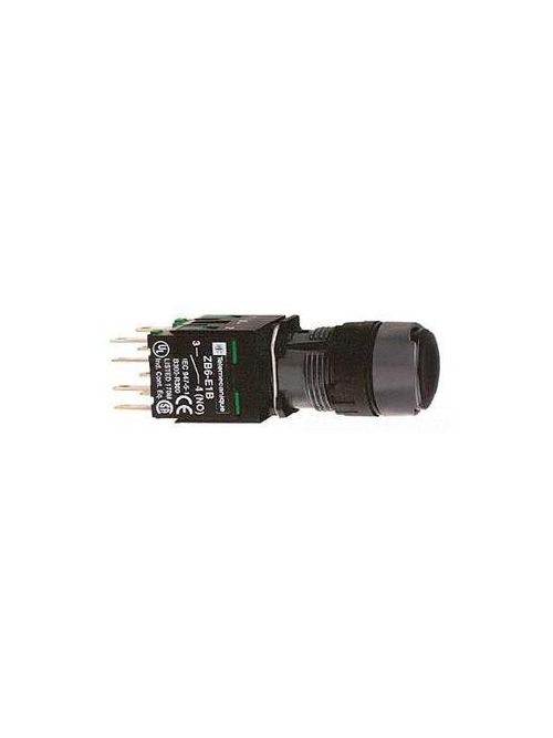 Product image for Square D XB6AA22B 16 mm 240 VAC 1.5 Amp 1NC Black Round Flush/Spring Return Non-Illuminated Push Button
