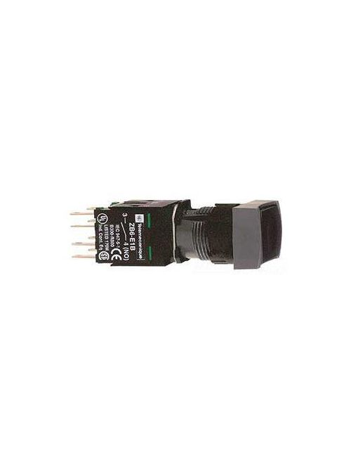 Product image for Square D XB6DA22B 16 mm 240 VAC 1.5 Amp 1NC Black Rectangular Flush/Spring Return Non-Illuminated Push Button