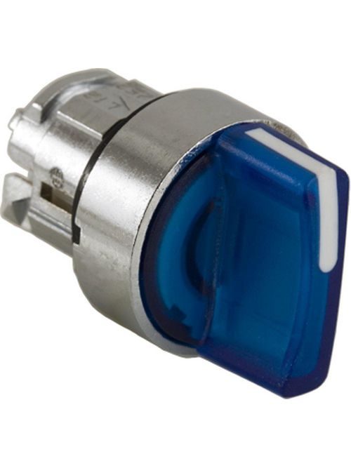 Product image for Square D ZB4BK1363 22 mm 3-Position Blue Maintained Lever Illuminated Selector Switch Operator