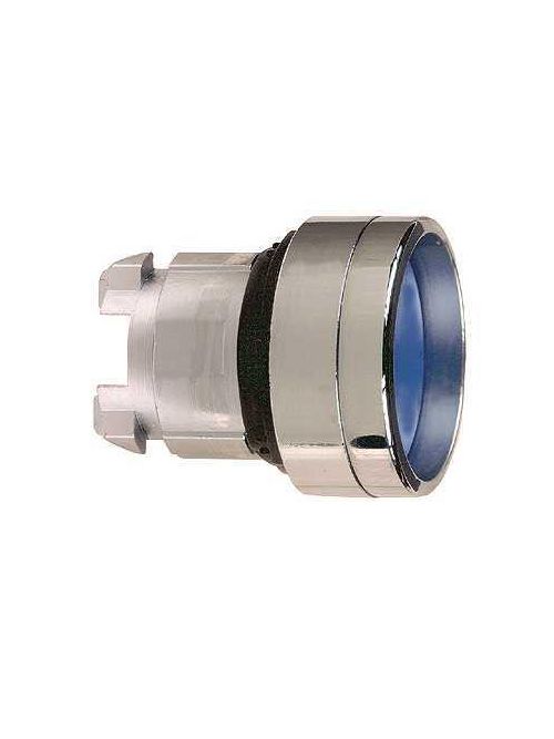 Product image for Square D ZB4BA66 22 mm Blue Round Guarded Head Non-Illuminated Push Button Operator