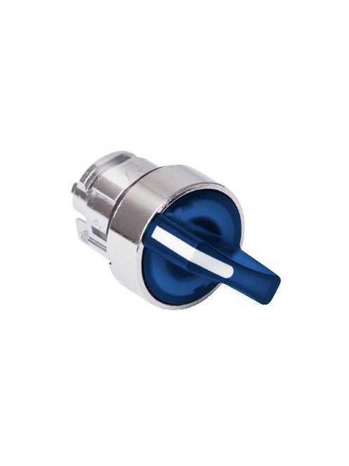 Product image for Square D ZB4BK1463 22 mm 2-Position Blue Maintained/Momentary Lever Illuminated Selector Switch Operator