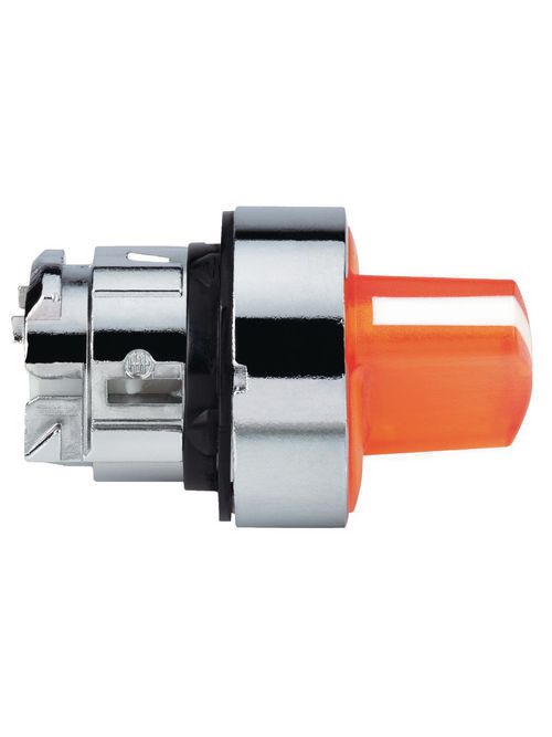 Product image for Square D ZB4BK1853 22 mm 3-Position Yellow Maintained/Maintained/Momentary Lever Illuminated Selector Switch Operator