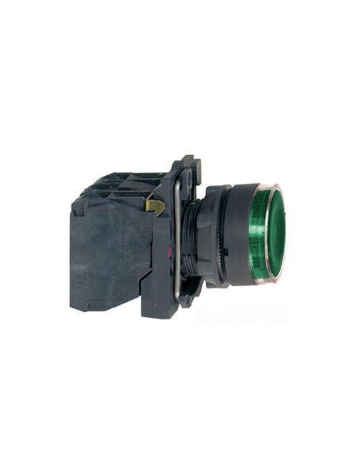 Product image for Square D XB5AW3365 22 mm 250 VAC/VDC 14 mA 1NO 1NC Green Round Momentary Flush Illuminated Push Button
