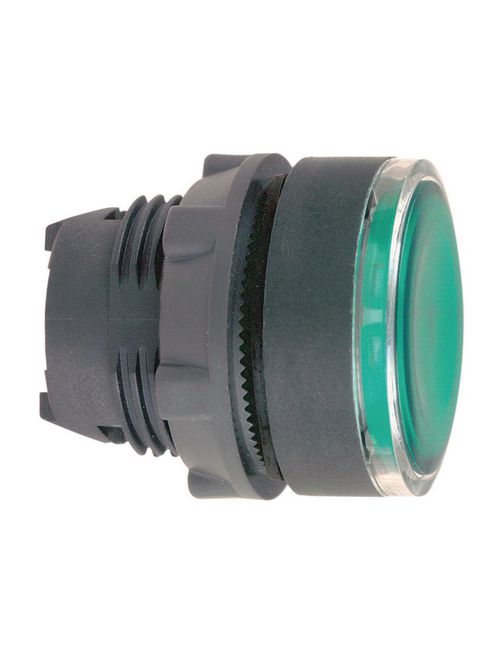 Product image for Square D ZB5AH033 22 mm Green Flush Momentary Illuminated Push-On/Push-Off Operator