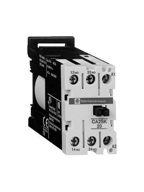 Product image for Square D CA2SK20P7 690 VAC 230 VAC 10 Amp 4.2 VA 4-Pole 2NO IEC Control Relay